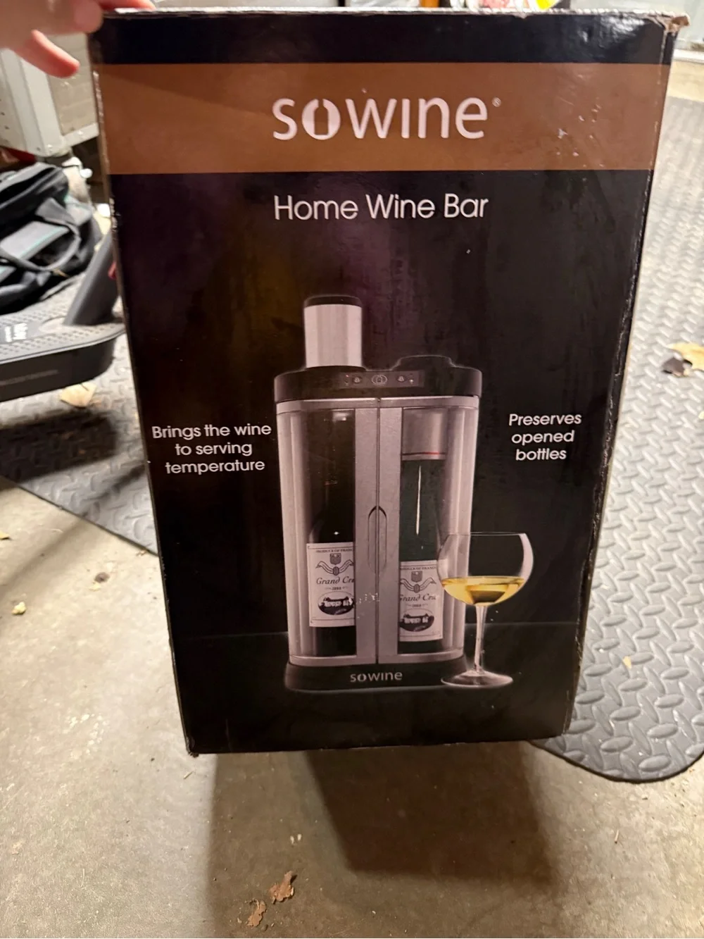Home Wine Bar - Black and Silver Wine Dispenser